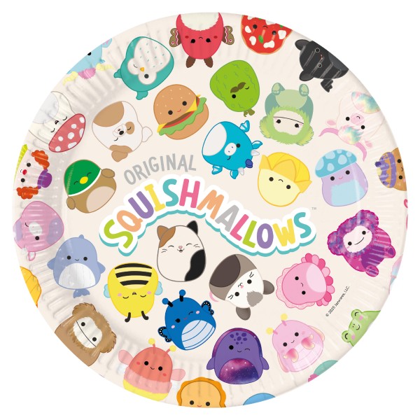 Suured papptaldrikud "Squishmallows"
