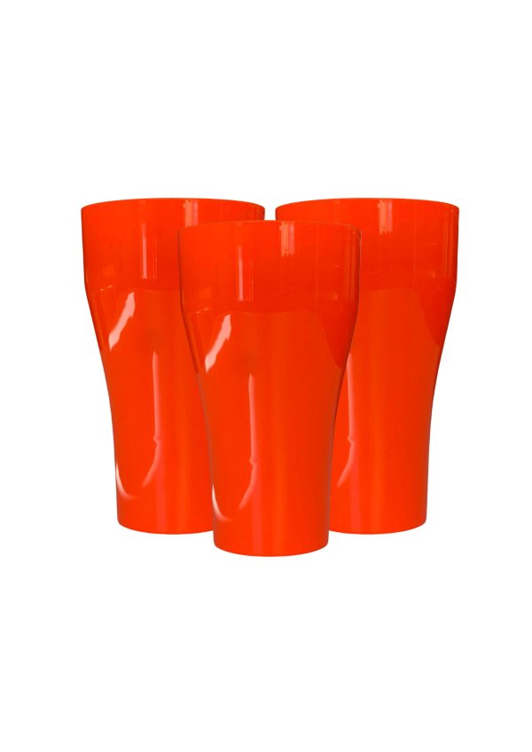 Korduvkasutatav plastklaas "Oranž"