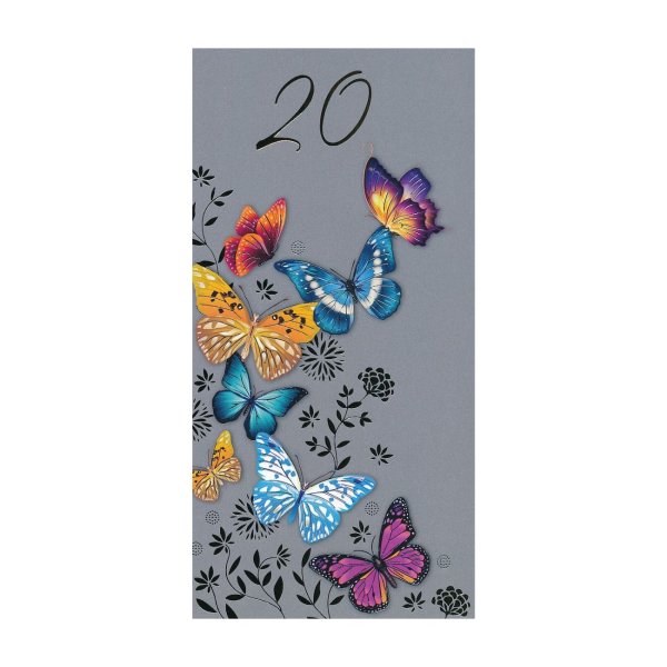 Õnnitluskaart "Liblikad 20"