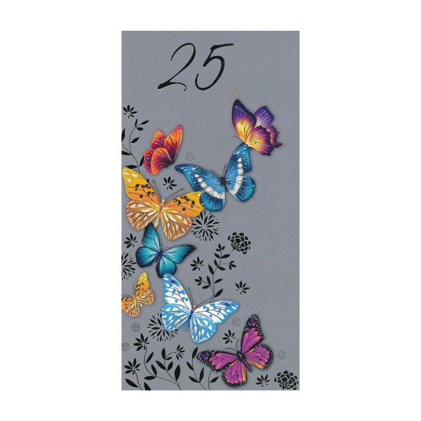 Õnnitluskaart  "Liblikad 25"