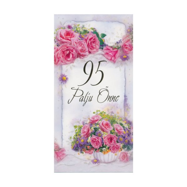 Õnnitluskaart "Palju õnne 95"