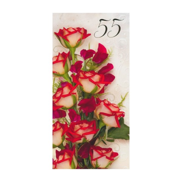 Õnnitluskaart "Roosid 55"