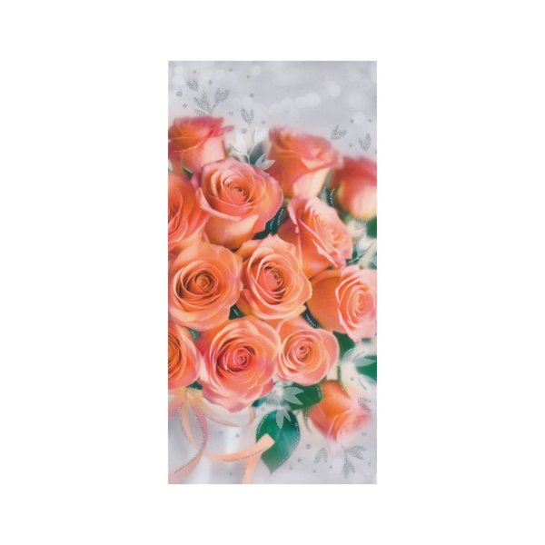 Õnnitluskaart "Oranžid roosid"