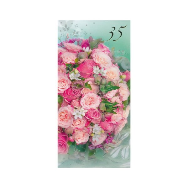 Õnnitluskaart "Roosa unelm 35"