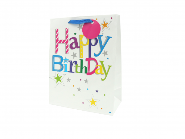Keskmine kinkekott "Happy Birthday"