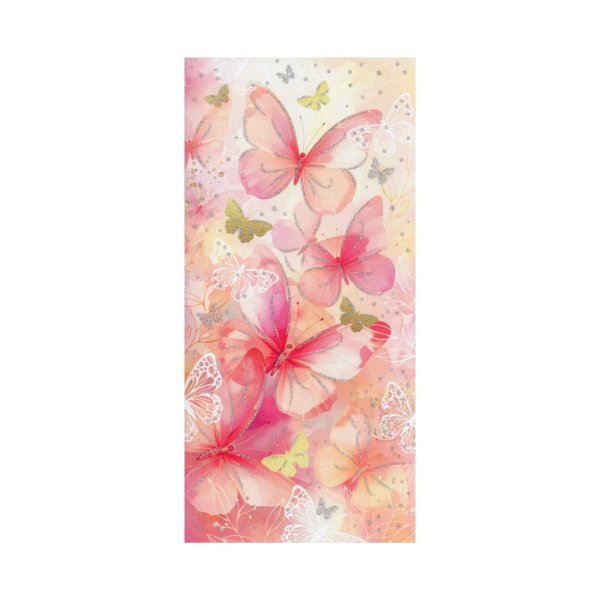 Rahakaart glitteriga "Liblikad"