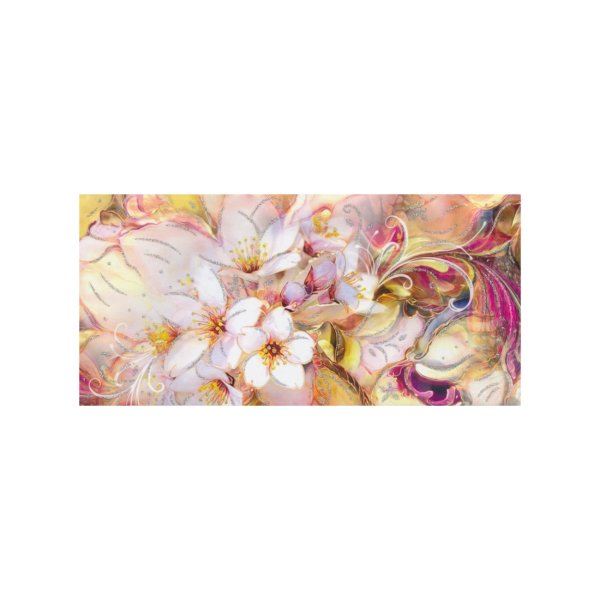 Rahakaart glitteriga "Kirjud lilled"