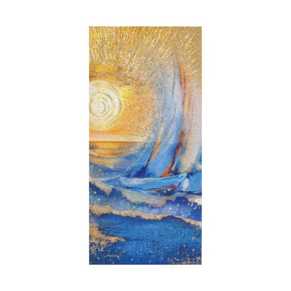 Rahakaart glitteriga "Purjekas"