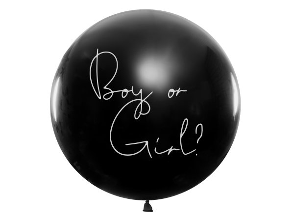 Õhupall roosa konfettiga "Boy or Girl?"