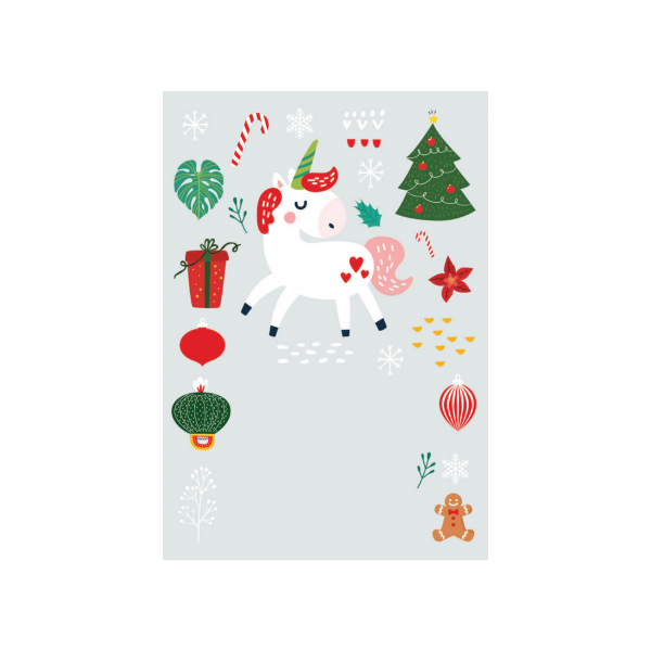 Jõulukaart "Pühade ükssarvik"