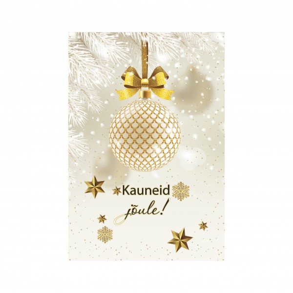 Jõulukaart "Kauneid jõule!"