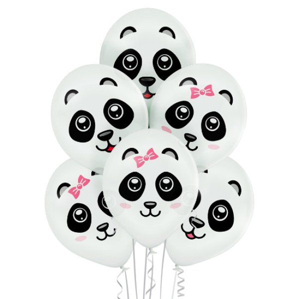 Õhupallid "Pandad Roosa Lipsuga"
