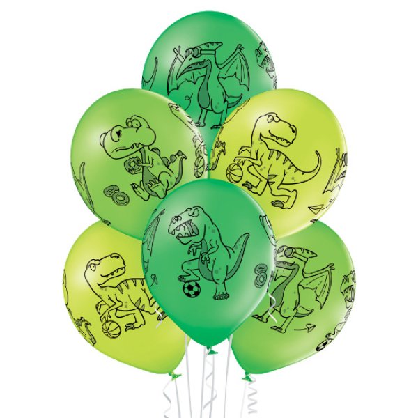 Õhupallid "Rohelised Dinosaurused"