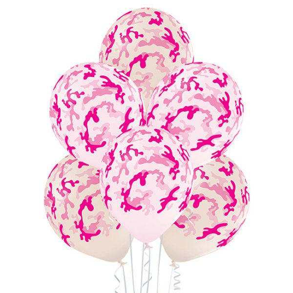 Õhupallid "Roosa kamuflaaž"