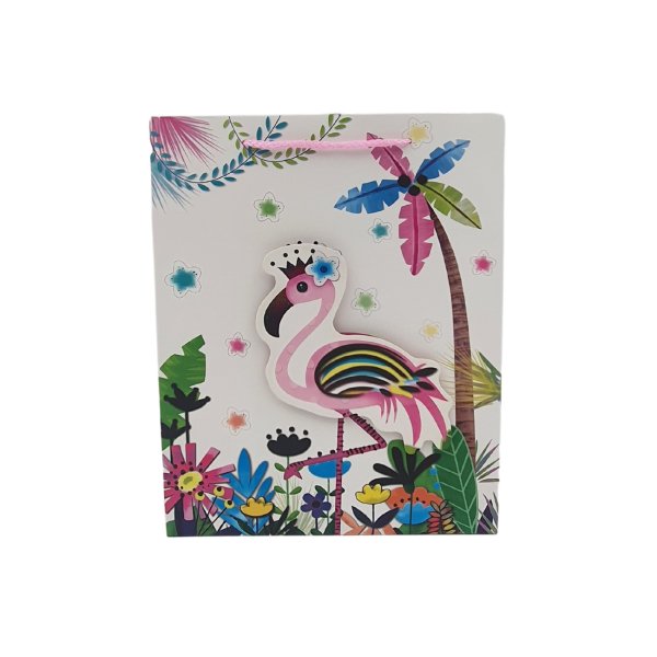 Kinkekott - XL suurus "Krooniga Flamingo"