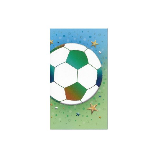 Rahakaart glitteriga "Jalgpall"