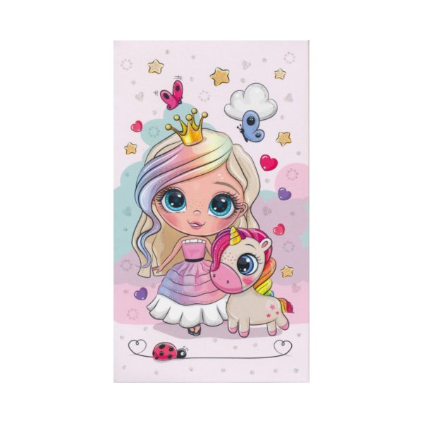 Rahakaart glitteriga "Printsess ükssarvikuga"