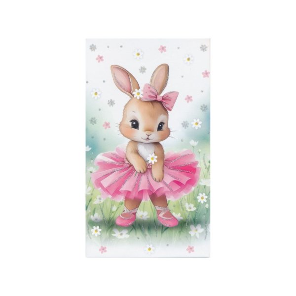 Rahakaart glitteriga "Jänes"