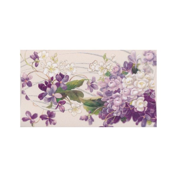 Rahakaart glitteriga "Pastelne lillemuster"