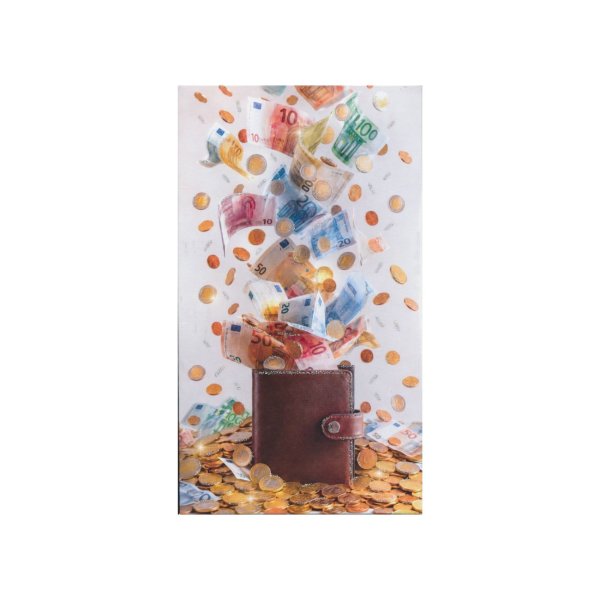 Rahakaart glitteriga "Raha"