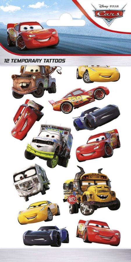 Kleebis tätoveering "Cars"