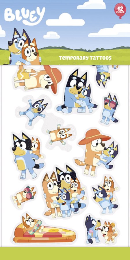 Kleebis tätoveering "Bluey"