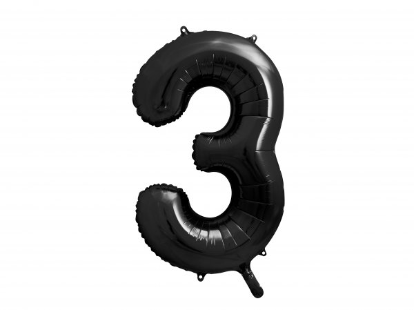Fooliumist must õhupall "Number 3"
