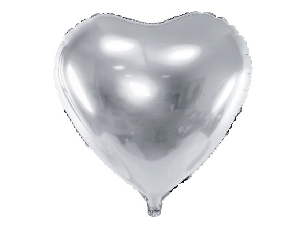 Fooliumist õhupall "Hõbedane süda"