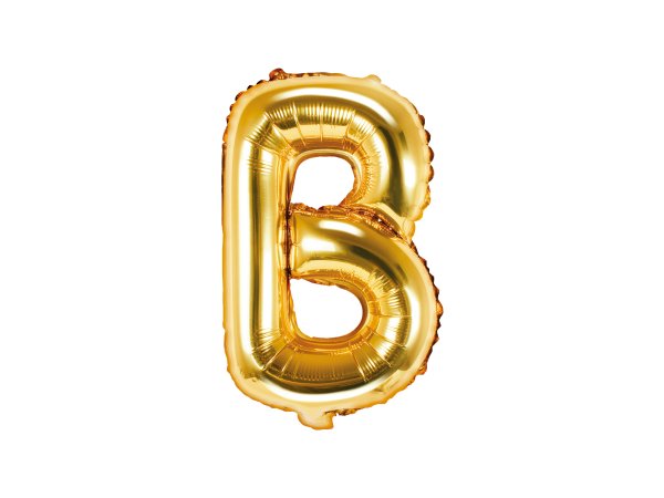 Fooliumist kuldne õhupall väike täht "B"