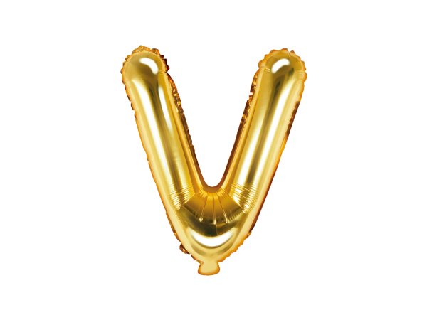 Fooliumist kuldne õhupall väike täht "V"