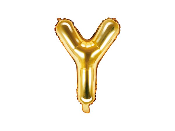 Fooliumist kuldne õhupall väike täht "Y"