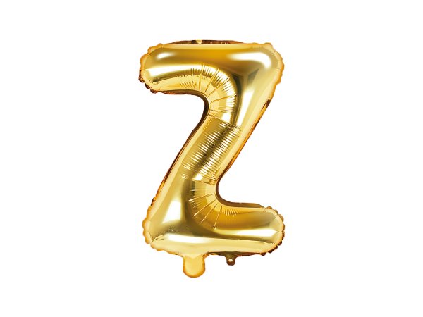 Fooliumist kuldne õhupall väike täht "Z"