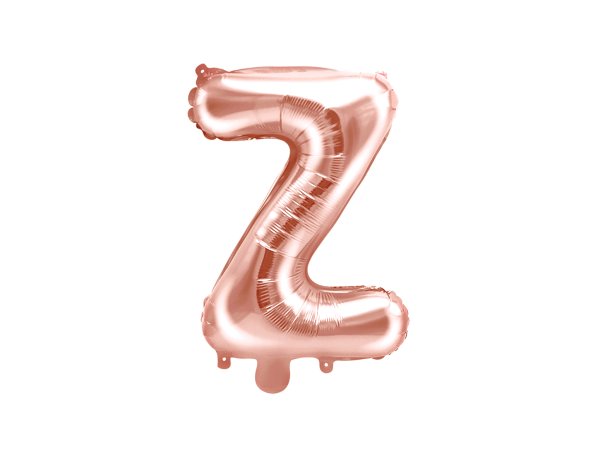 Fooliumist õhupall kuldne roosa väike täht "Z"