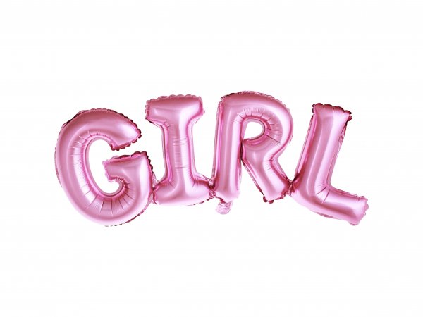 Fooliumist õhupall "GIRL" kirjaga