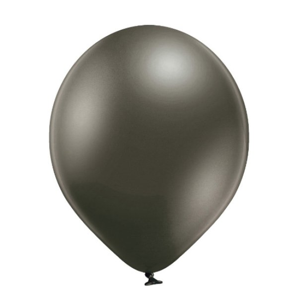 Õhupall väike läikiv metallik "Antratsiit"