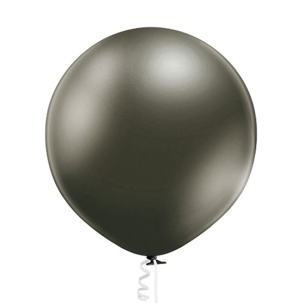 Õhupall suur läikiv metallik  "Antratsiit"