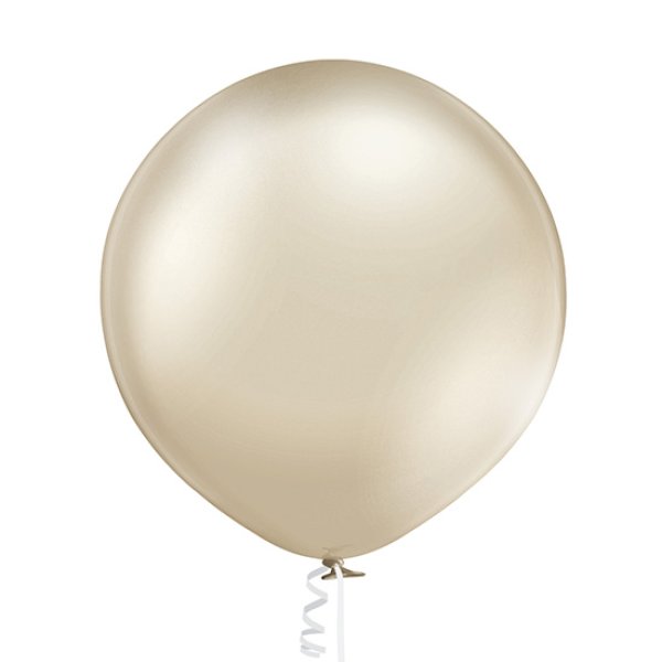 Õhupall suur läikiv metallik  "Helepruun"