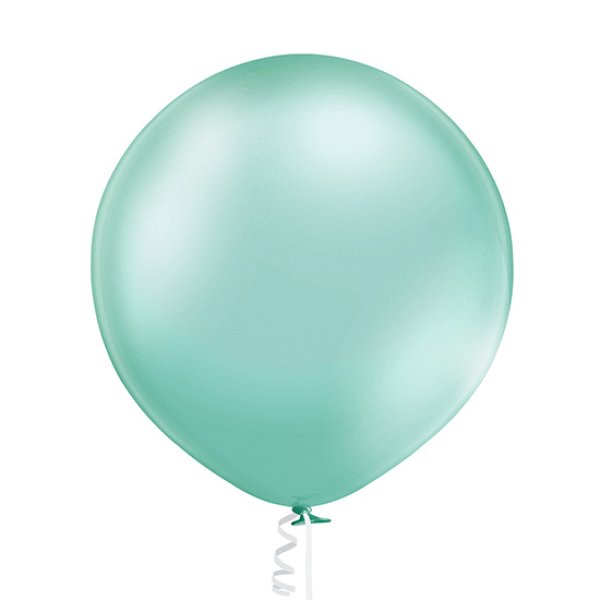 Õhupall suur läikiv metallik  "Heleroheline"