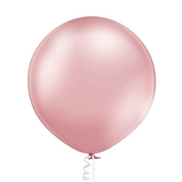 Õhupall suur läikiv metallik  "Heleroosa"