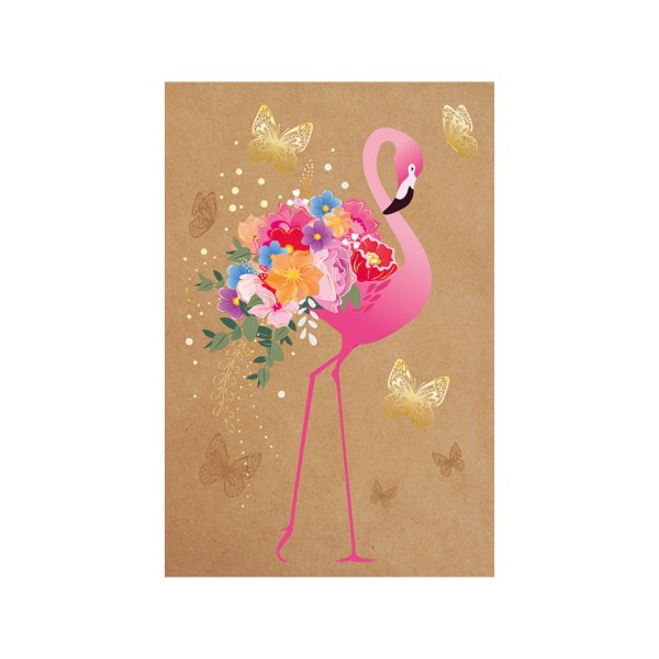 Õnnitluskaart "Flamingo"