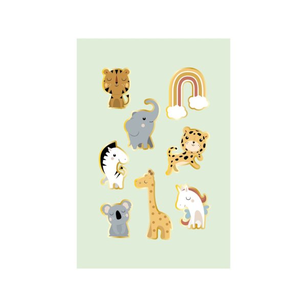 Õnnitluskaart "Minty Animals"