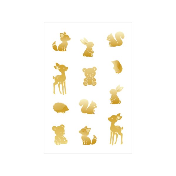 Õnnitluskaart "Kuldsed loomad"