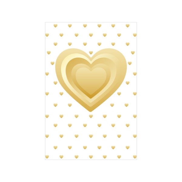 Õnnitluskaart "Kuldne süda"