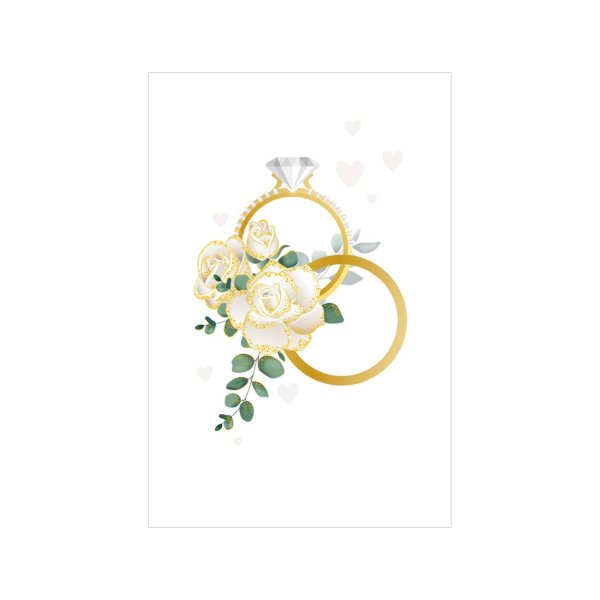 Õnnitluskaart "Kuldsed sõrmused"