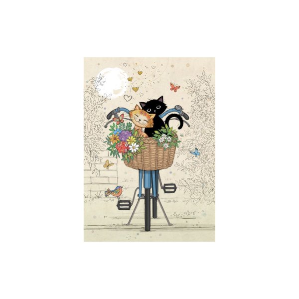 Õnnitluskaart "Bike Kitties"