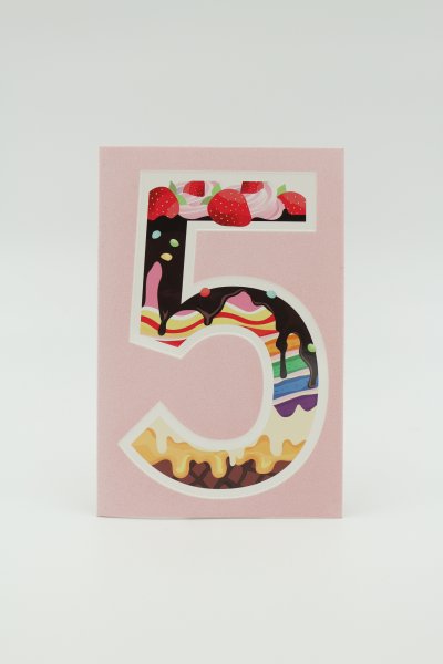 Õnnitluskaart “Number 5"