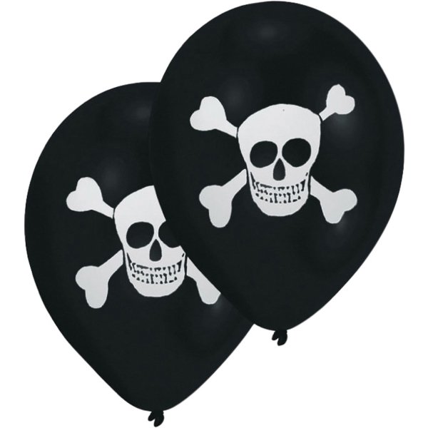 Õhupallid "Must piraadi pealuu"