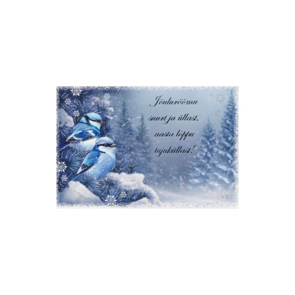 1-osaline jõulukaart