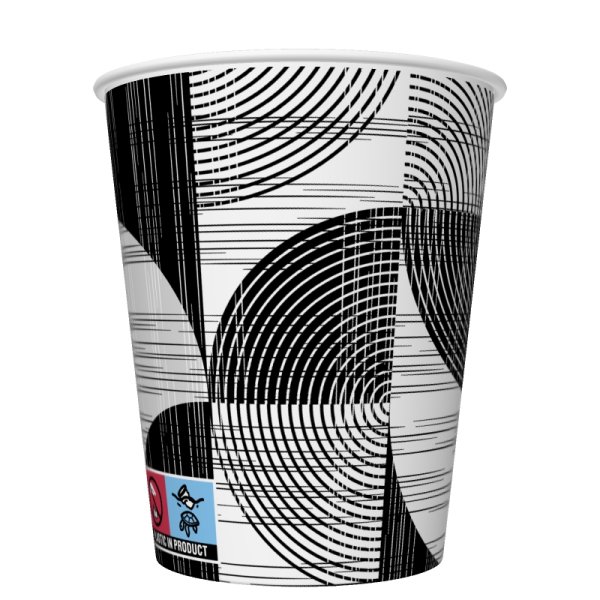 Papptopsid "Abstraktsed geomeetrilised kujundid valgel"