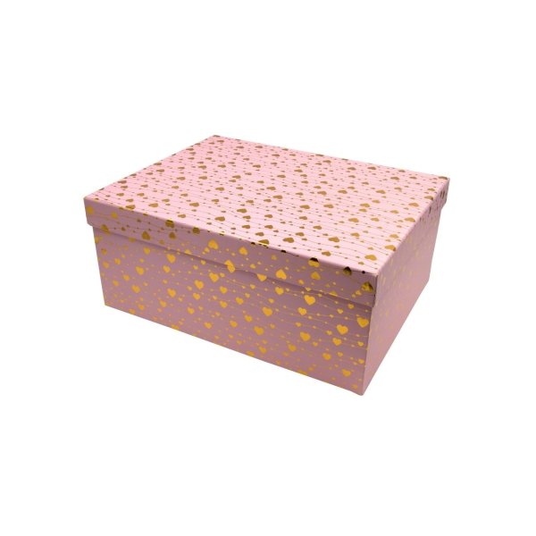 Kinkekarp "Kuldsed südamed roosal"